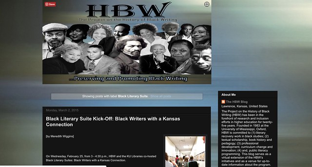 Screenshot of the original HBW blog.