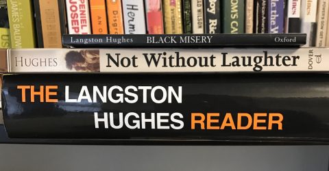 "Collection of Langston Hughes' books"