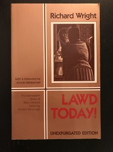 Book Cover "Lawd Today!" by Richard Wright