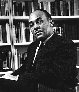 Black and white photo of Ralph Ellison