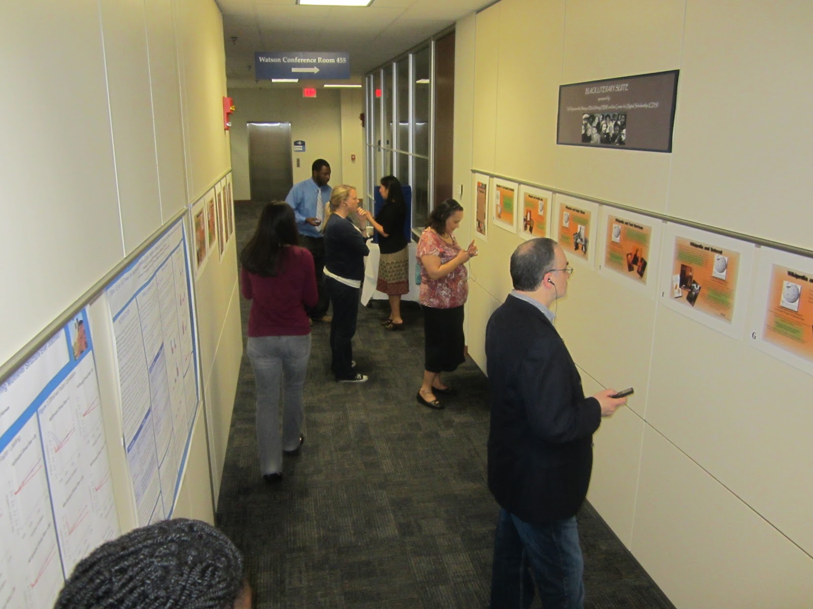 "Visitors admiring the displays at BLS"