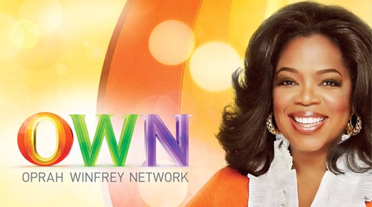 "Oprah Winfrey next to the logo of 'The Oprah Winfrey Network'"