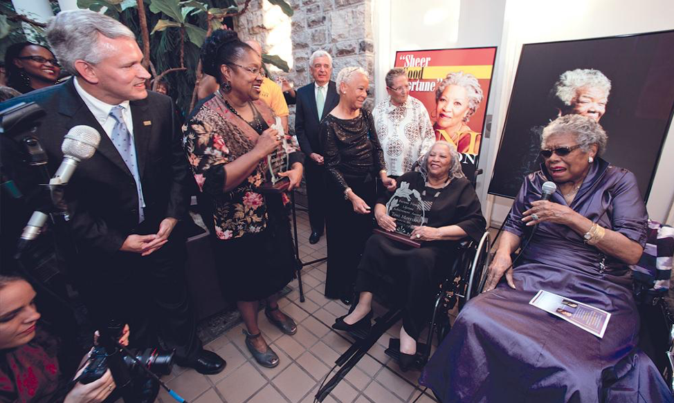 Toni Morrison and Maya Angelou