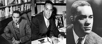 "Three black and white photos of Richard Wright"