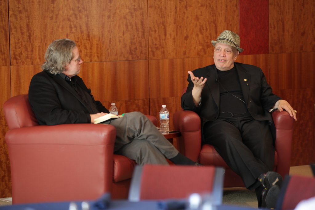 Dr. Shawn Alexander interviewing Walter Mosley