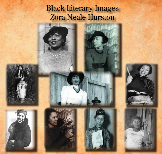 "Different photos of Zora Neale Hurston"