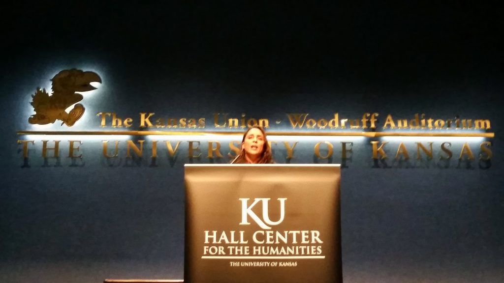 "Former U.S. Poet Laureate Natasha Trethewey speaking at the Hall Center for the Humanities 2014-2015 Humanities Lecture Series"