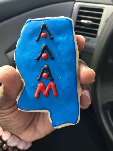 "AAAM Conference Cookie from Jackson State University. Photo Credit: Christopher Peace"