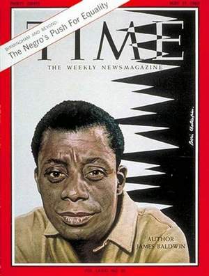 "James Baldwin on the cover of Time Magazine"