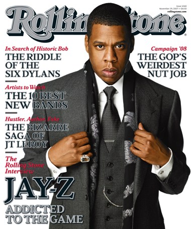 "Jay-Z on the cover of Rolling Stone"