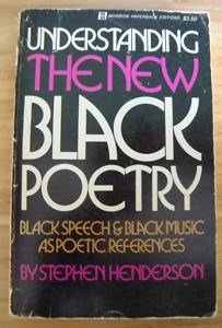 "Cover of the book 'Understanding the New Black Poetry' by Stephen Henderson"