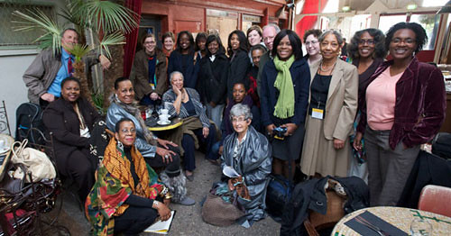 Language Matters participants with Toni Morrison at the Bellevilloise Cultural Center.